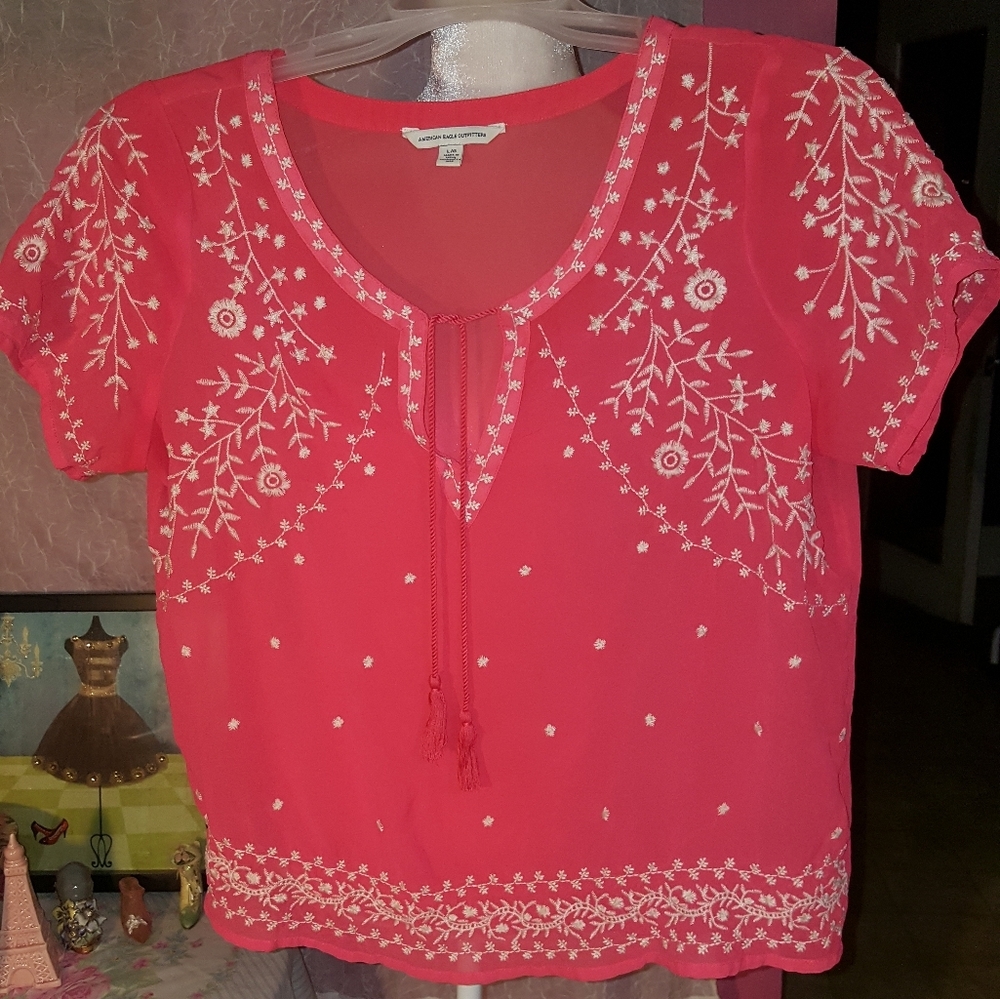 Boho American Eagle Top Shirt Hippie